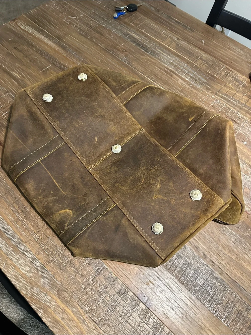 Leather (Buffalo) Duffel Bag - Mens